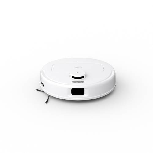 CleanMate V9 robot vacuum product photo showing top view with sensors, central navigation tower, and side brushes on white background